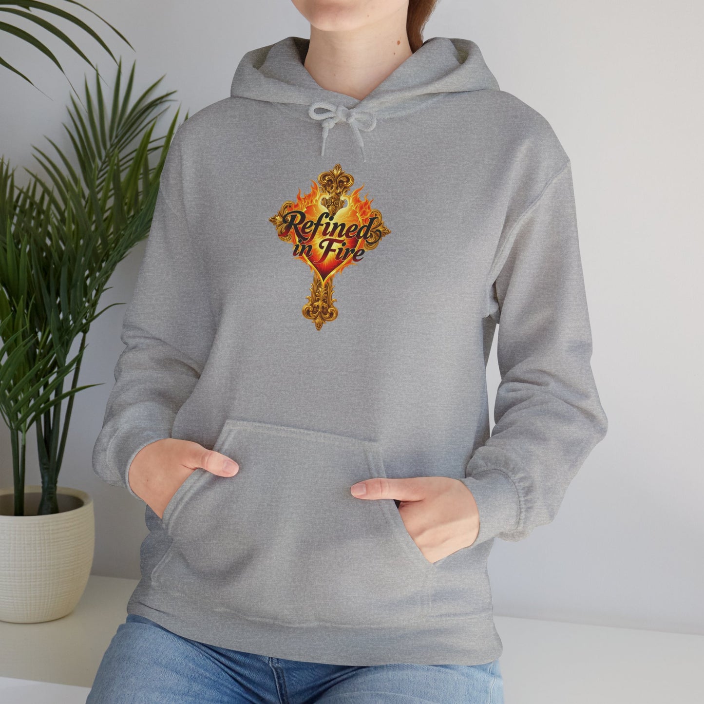 Refined by Fire - Women's Ornate Christian Hoodie