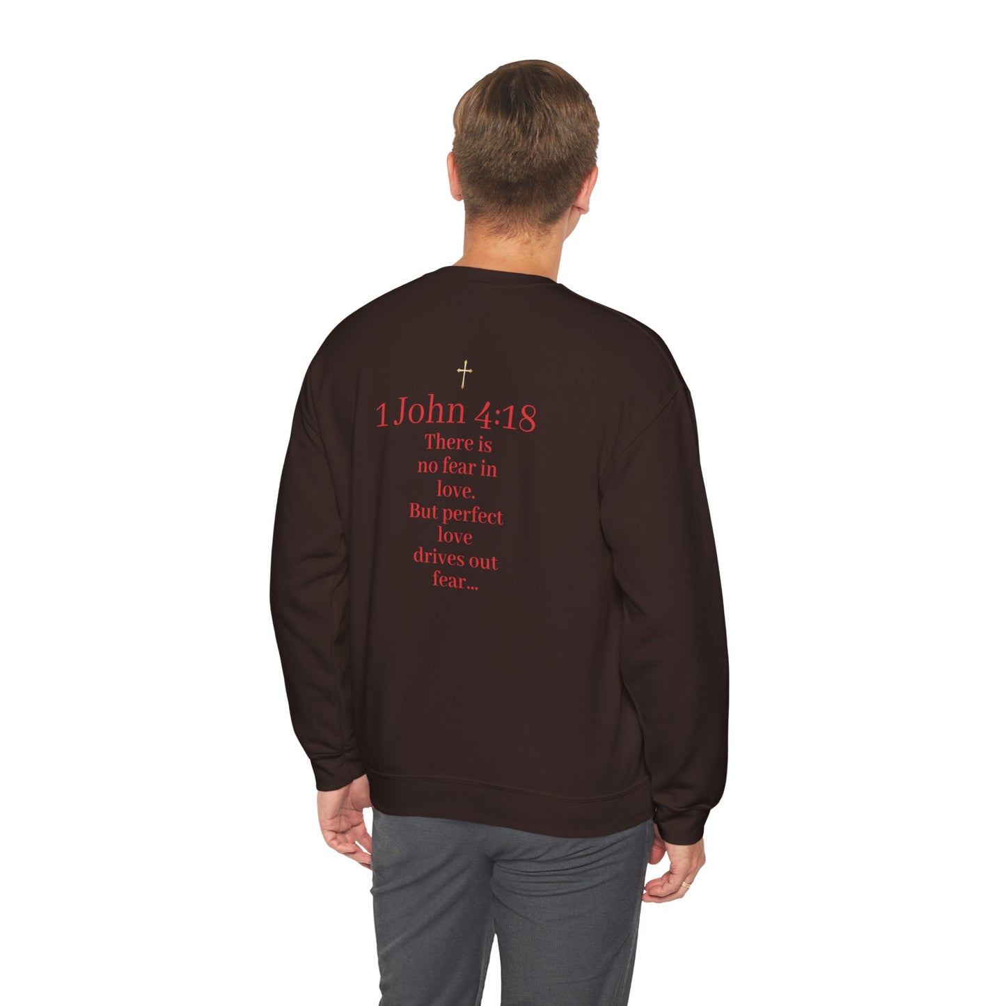 Fearless Love Men’s Sweater – Courage in Faith