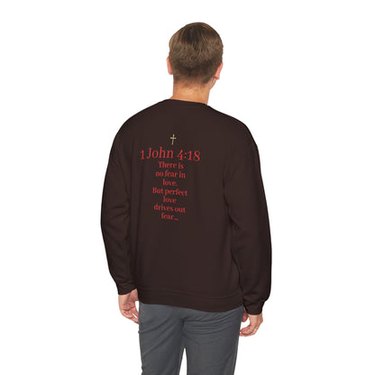 Fearless Love Men’s Sweater – Courage in Faith