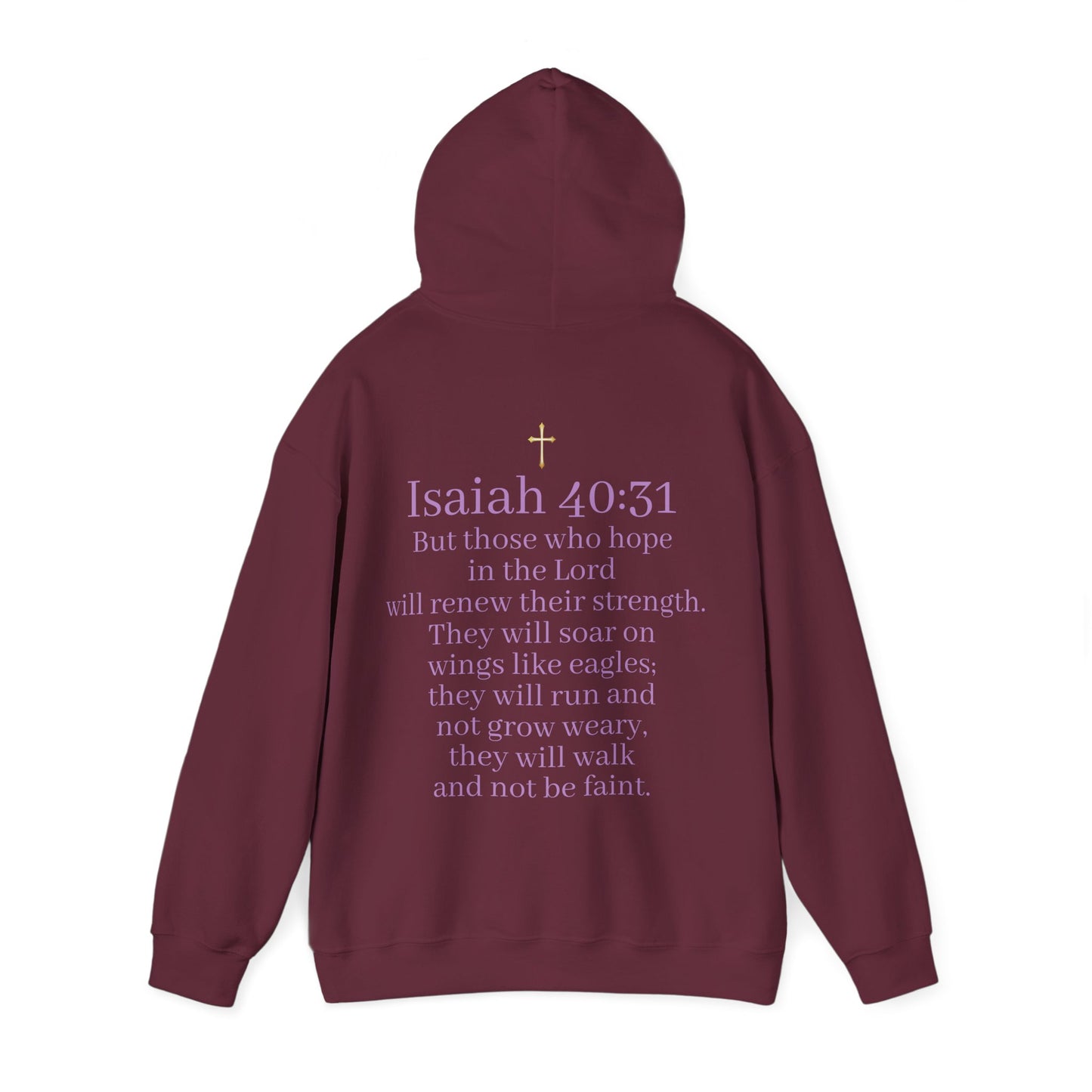 Men’s “Hope” Hoodie – Bold Scripture Pullover | Isaiah 40:31