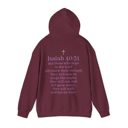 Men’s “Hope” Hoodie – Bold Scripture Pullover | Isaiah 40:31