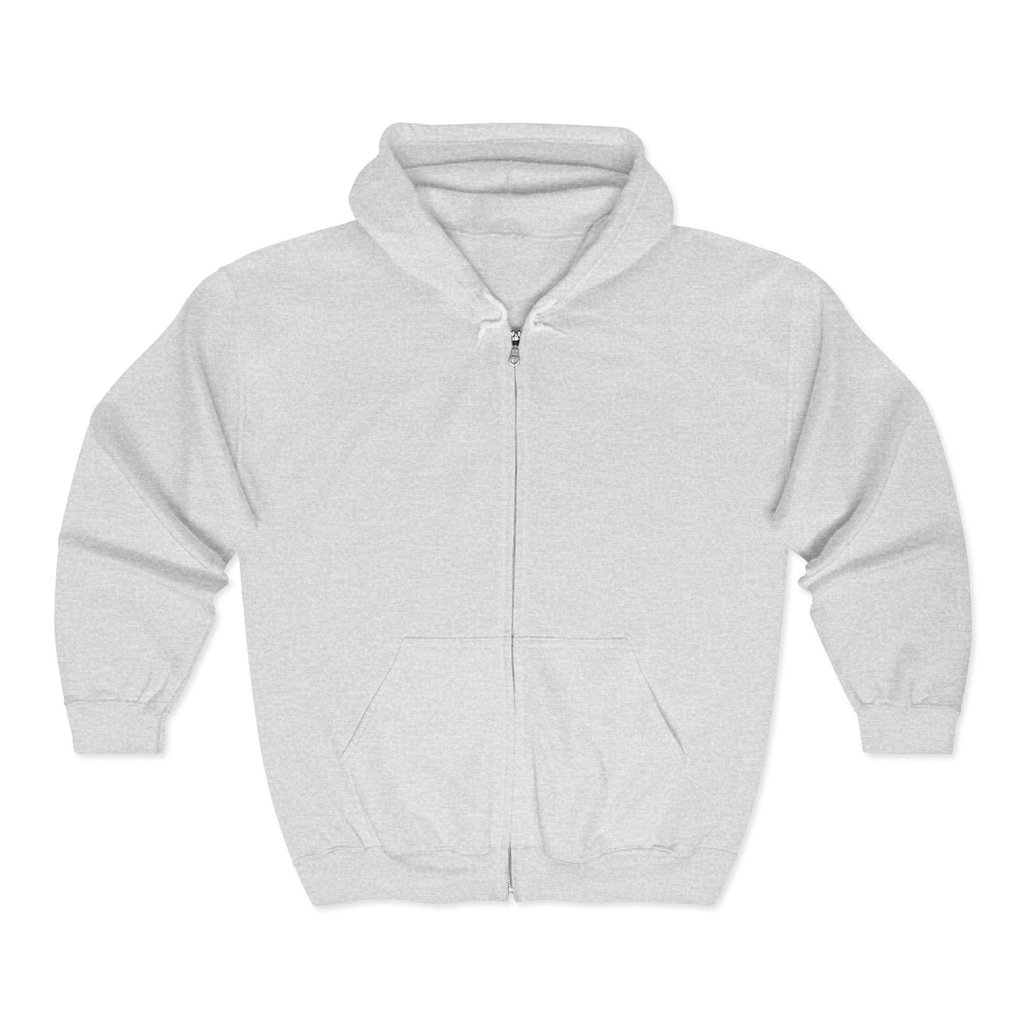 Anchored Journey – Men’s Classic Plain Zip-Up Hoodie (Dark Label)