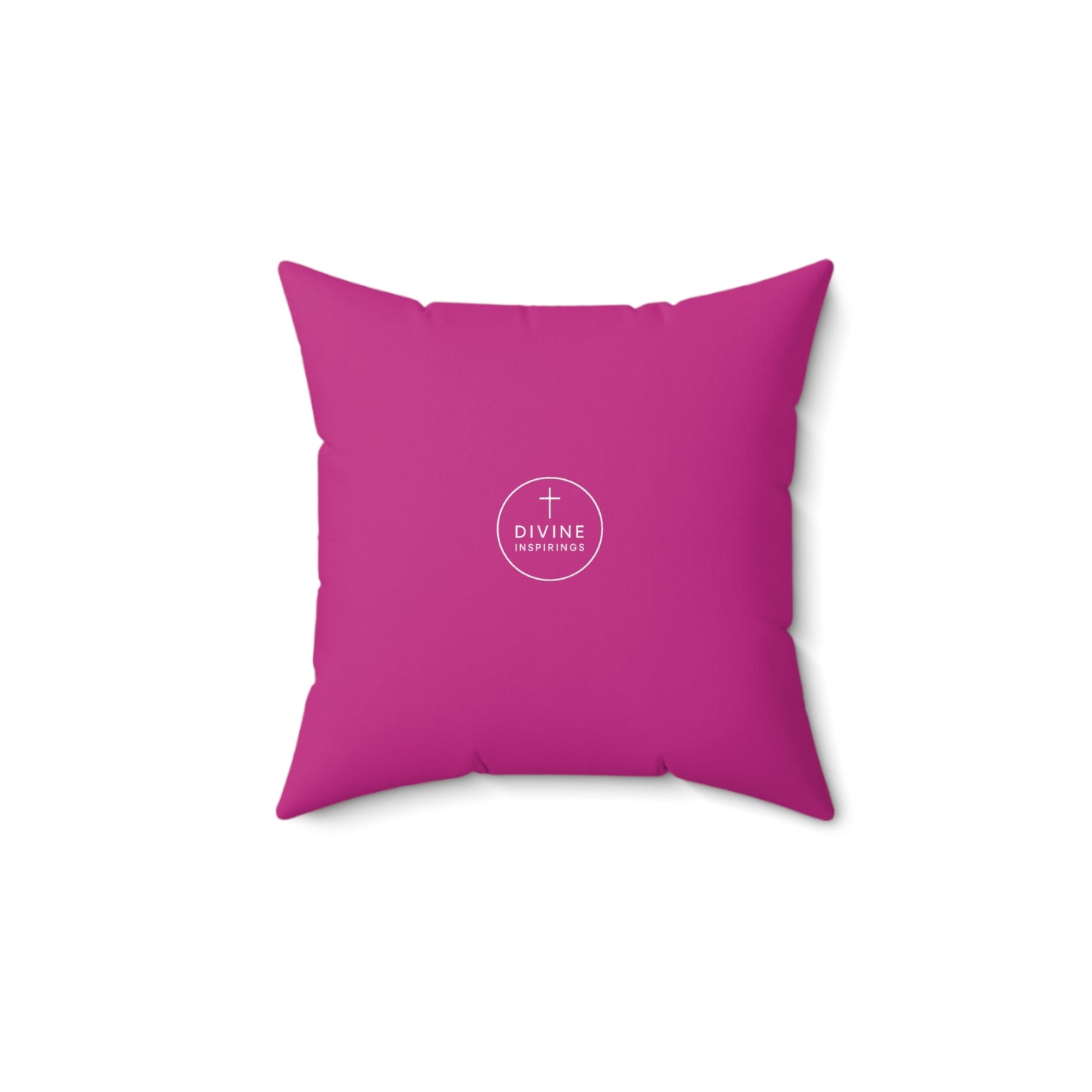 Masterpiece of Grace in Fuchsia – Handcrafted by God Throw Pillow