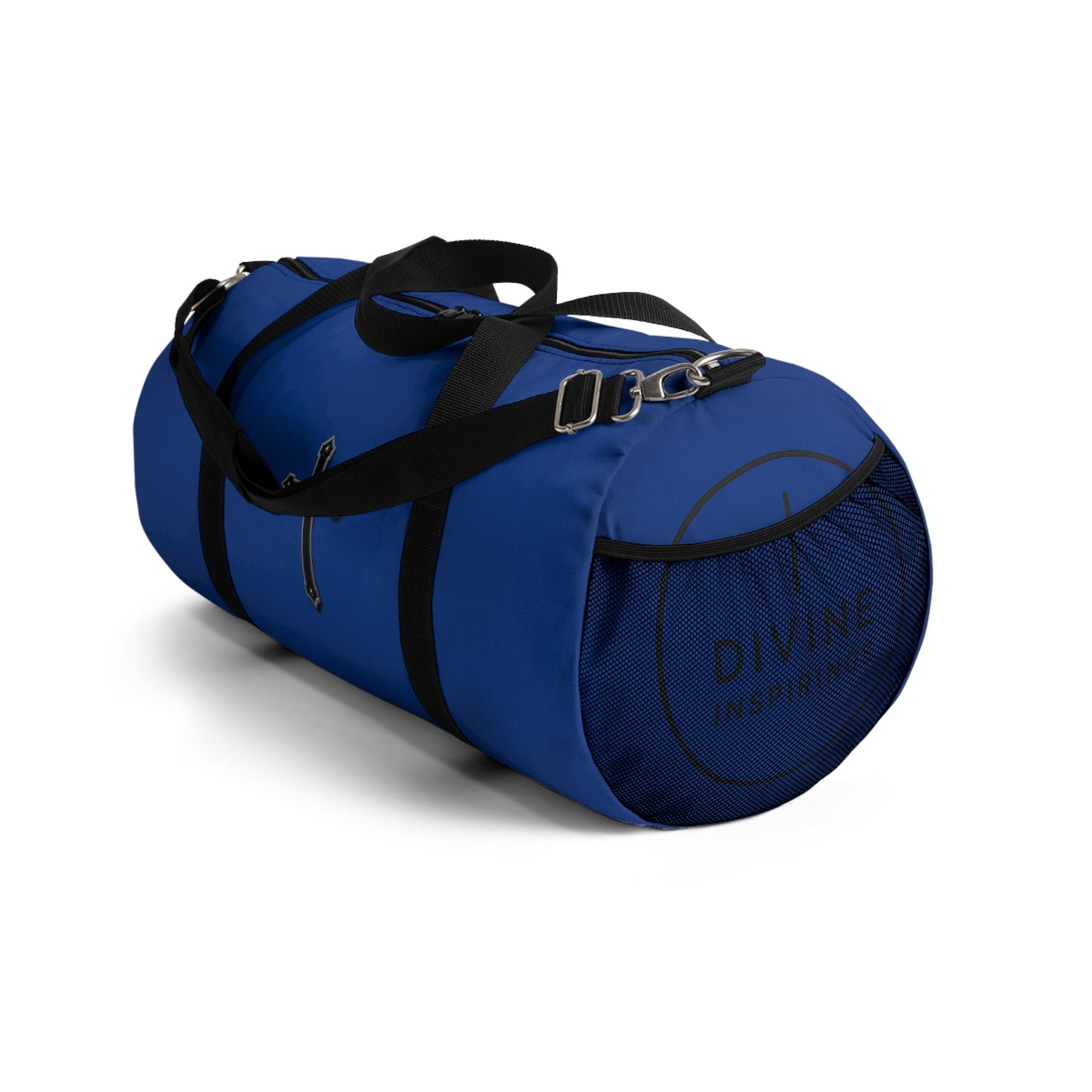 Divine Strength Duffle Bag in Blue – Carry the Cross with Purpose