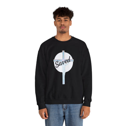 Saved - Men's Christian Sweatshirt of Faith