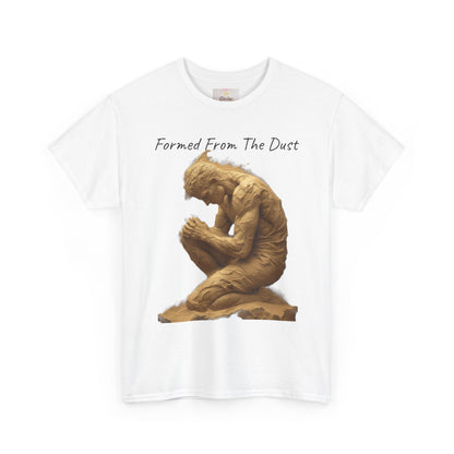 Formed from the Dust | Men’s Christian T-Shirt with Genesis 2:7 (Dark Lettering)