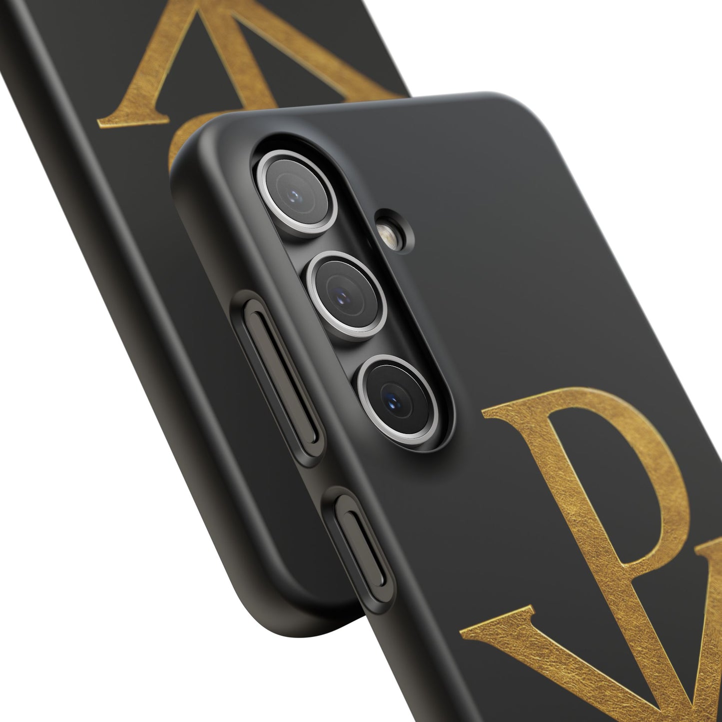 Our Eternal Hope in Christ - Black Chi Rho Snap Case for Samsung