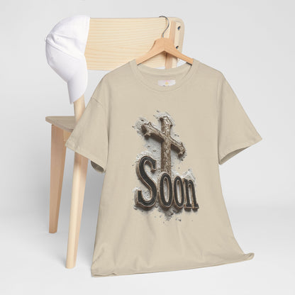 Soon: The Coming King Cross Tee – Men’s Faith Shirt