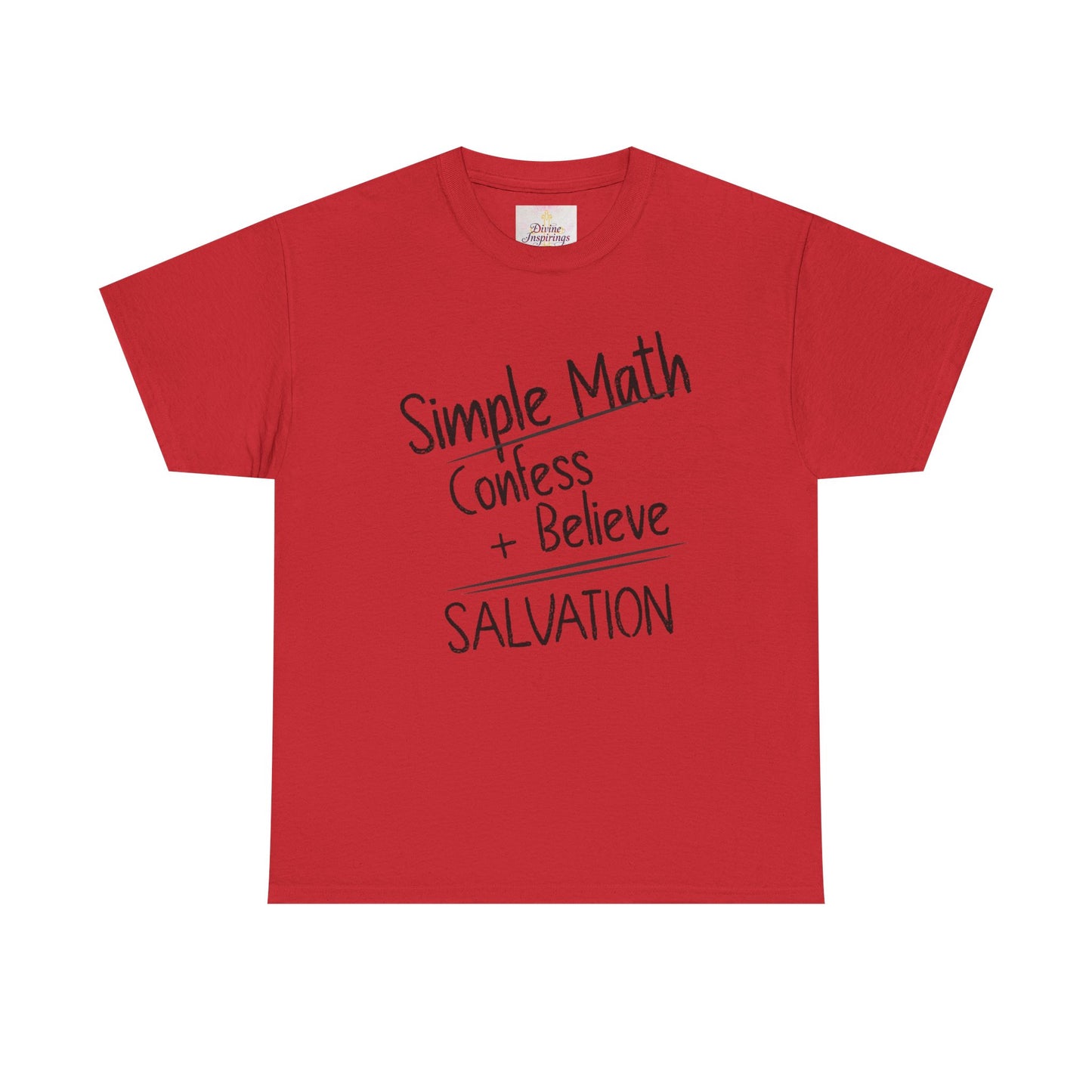 Simple Math of Salvation - Women’s Christian T-Shirt (Black Chalk)