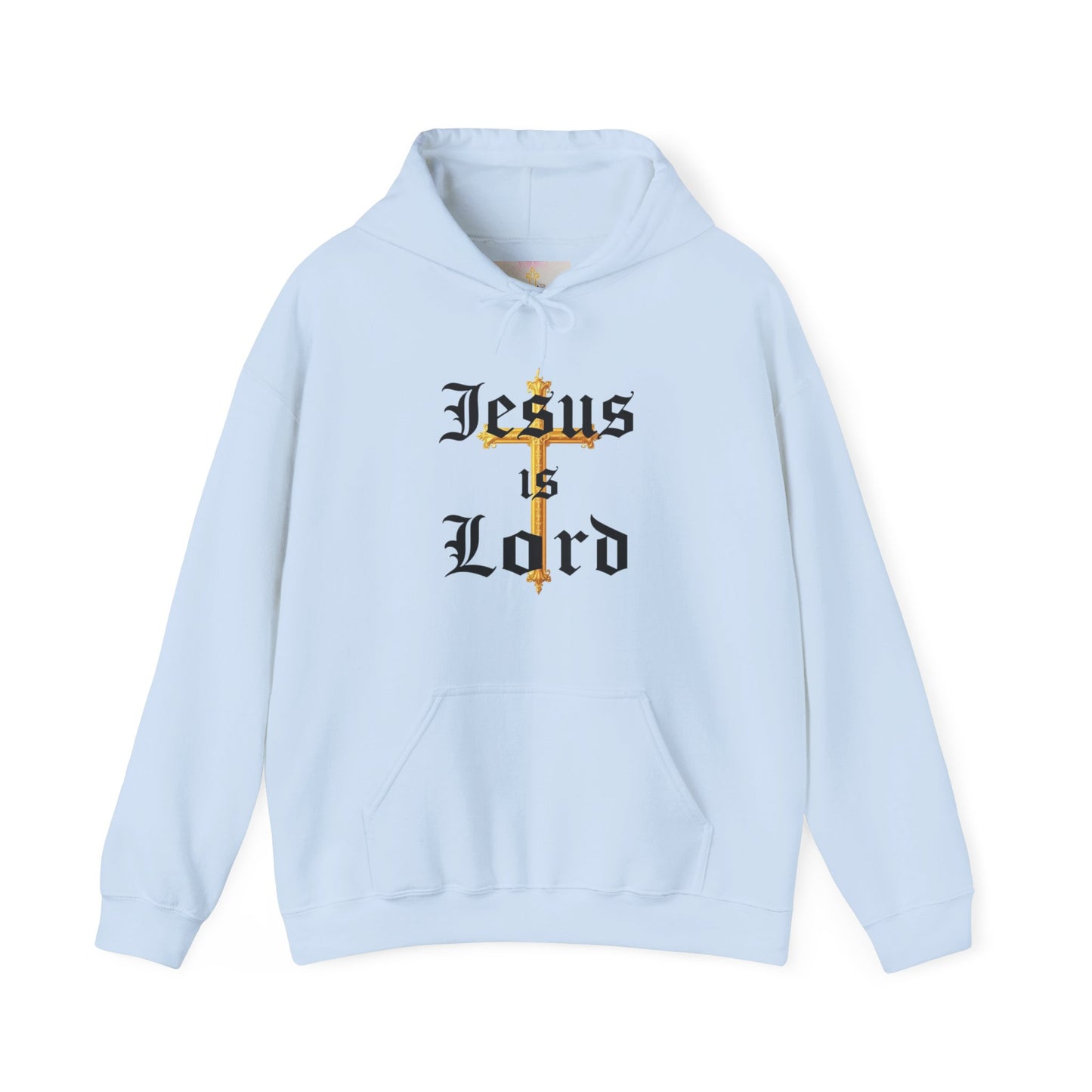 Women’s “Jesus is Lord” Christian Hoodie – Faith Statement Pullover with Cross