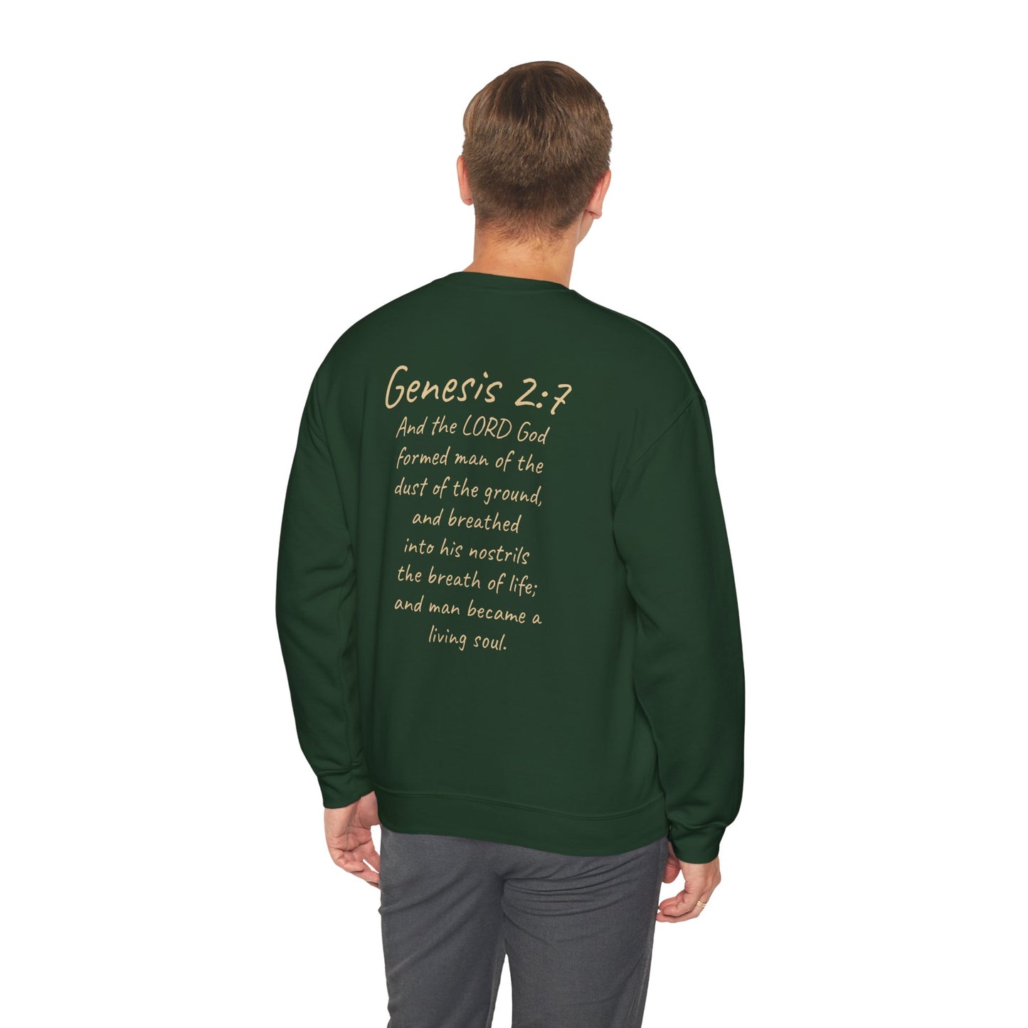 Formed from the Dust (Light Lettering) - Men’s Christian Sweatshirt