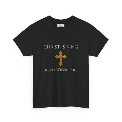 Daughter of the King Women’s Scripture Tee – Christ is King (Revelation 19:16) (White Lettering)