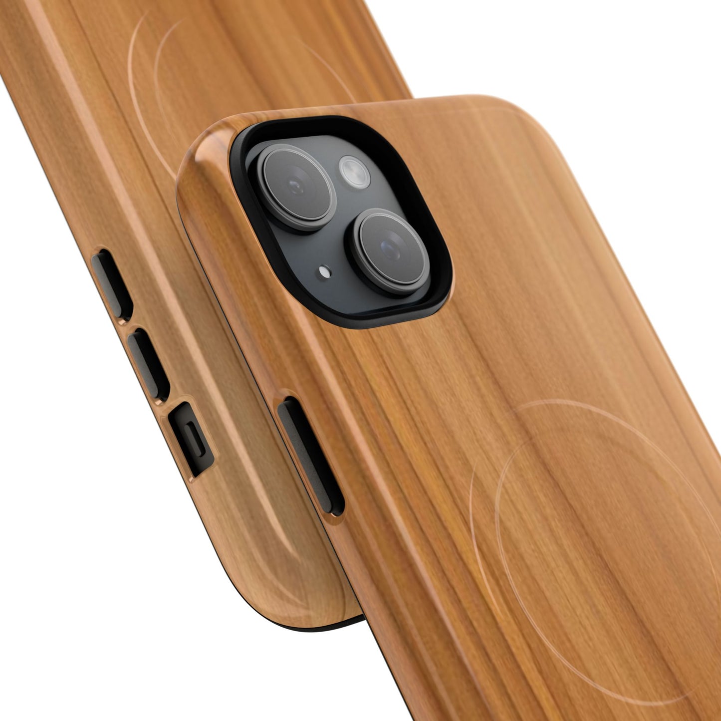 Natural Wood Grain Design - iPhone Magnetic Tough Case