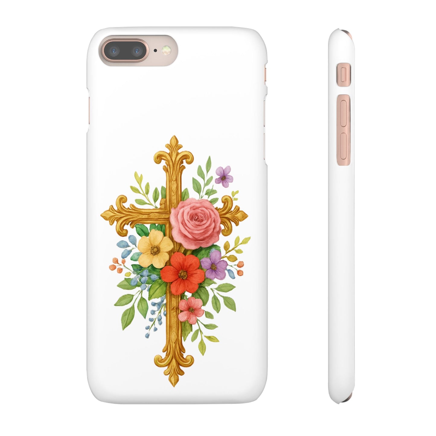 Floral Cross Snap Case for iPhone – Faith in Bloom