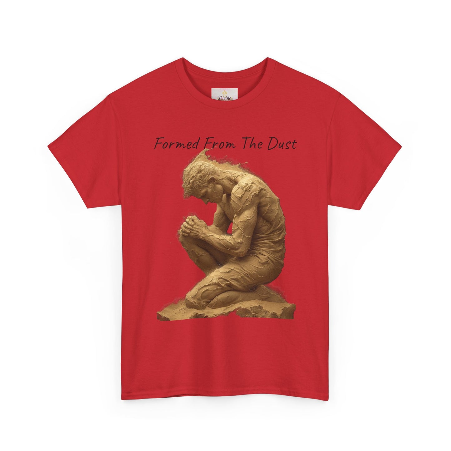 Formed from the Dust | Men’s Christian T-Shirt with Genesis 2:7 (Dark Lettering)