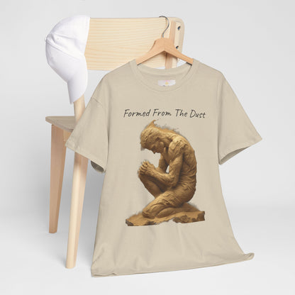 Formed from the Dust | Men’s Christian T-Shirt with Genesis 2:7 (Dark Lettering)