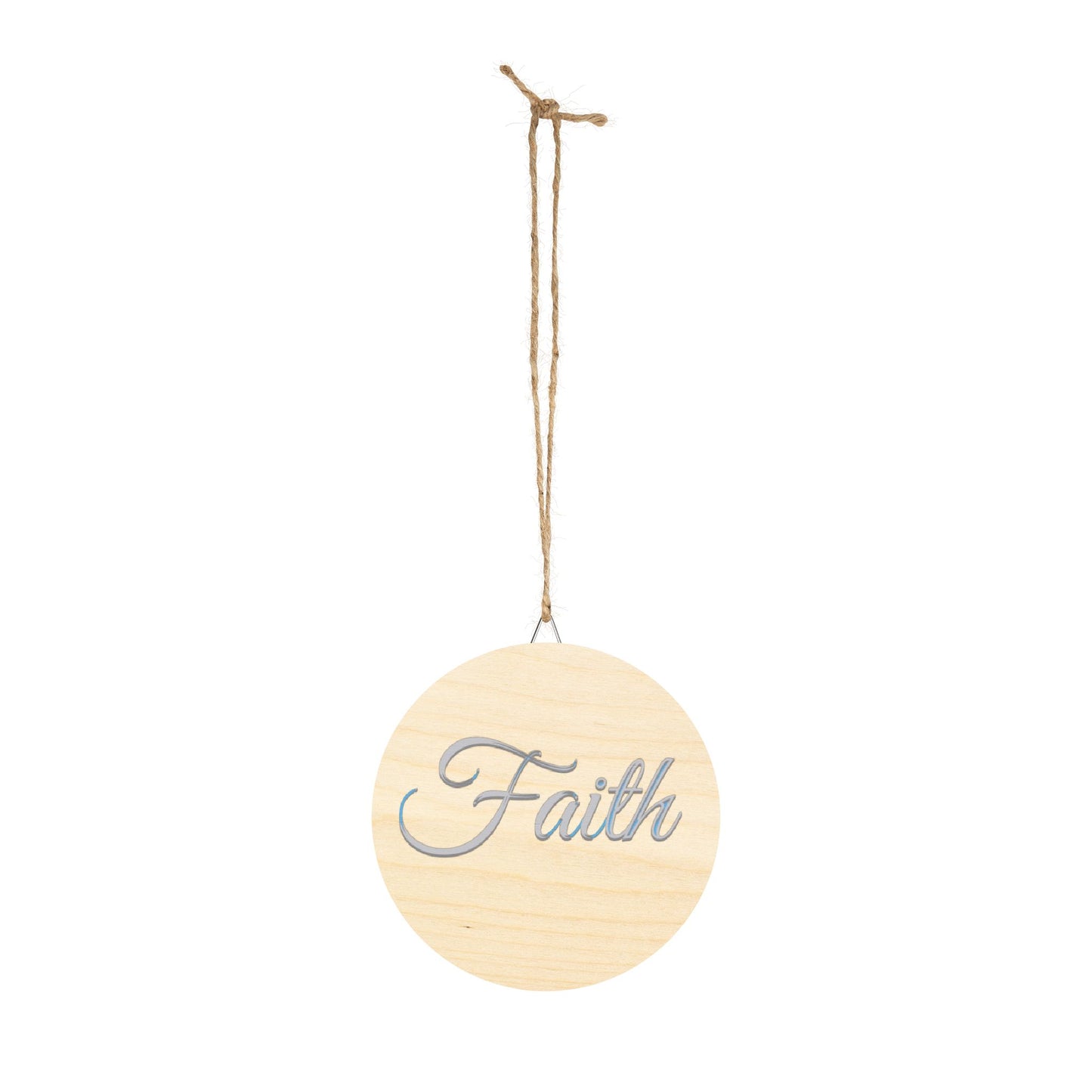 Faith, Hope and Love 'Faith' Wall Hanging  — Inspirational Christian Wooden Décor