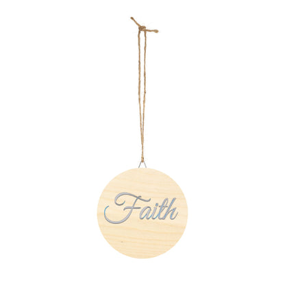 Faith, Hope and Love 'Faith' Wall Hanging  — Inspirational Christian Wooden Décor