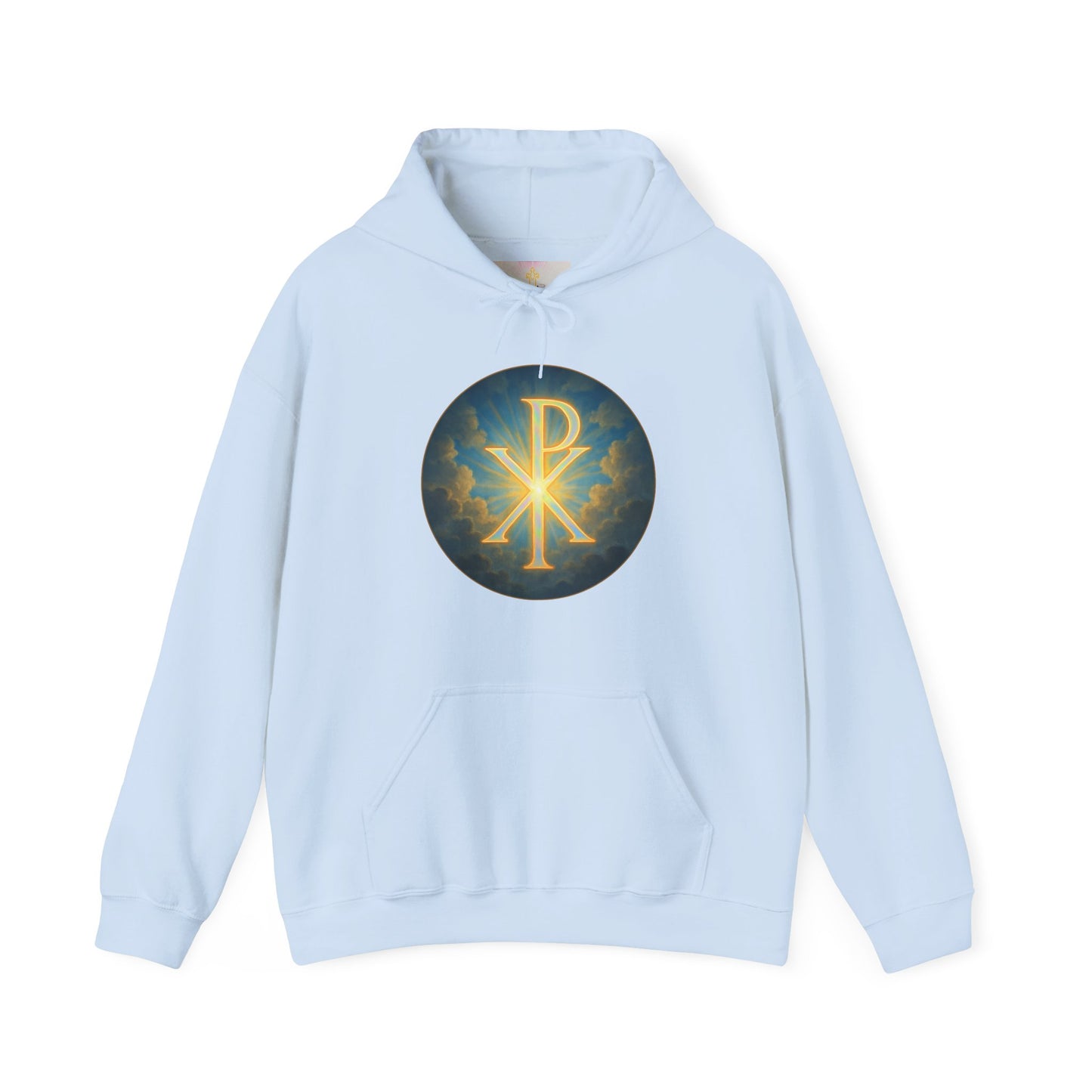 Women’s Christian Hoodie with Chi Rho – Historic Faith Symbol Pullover