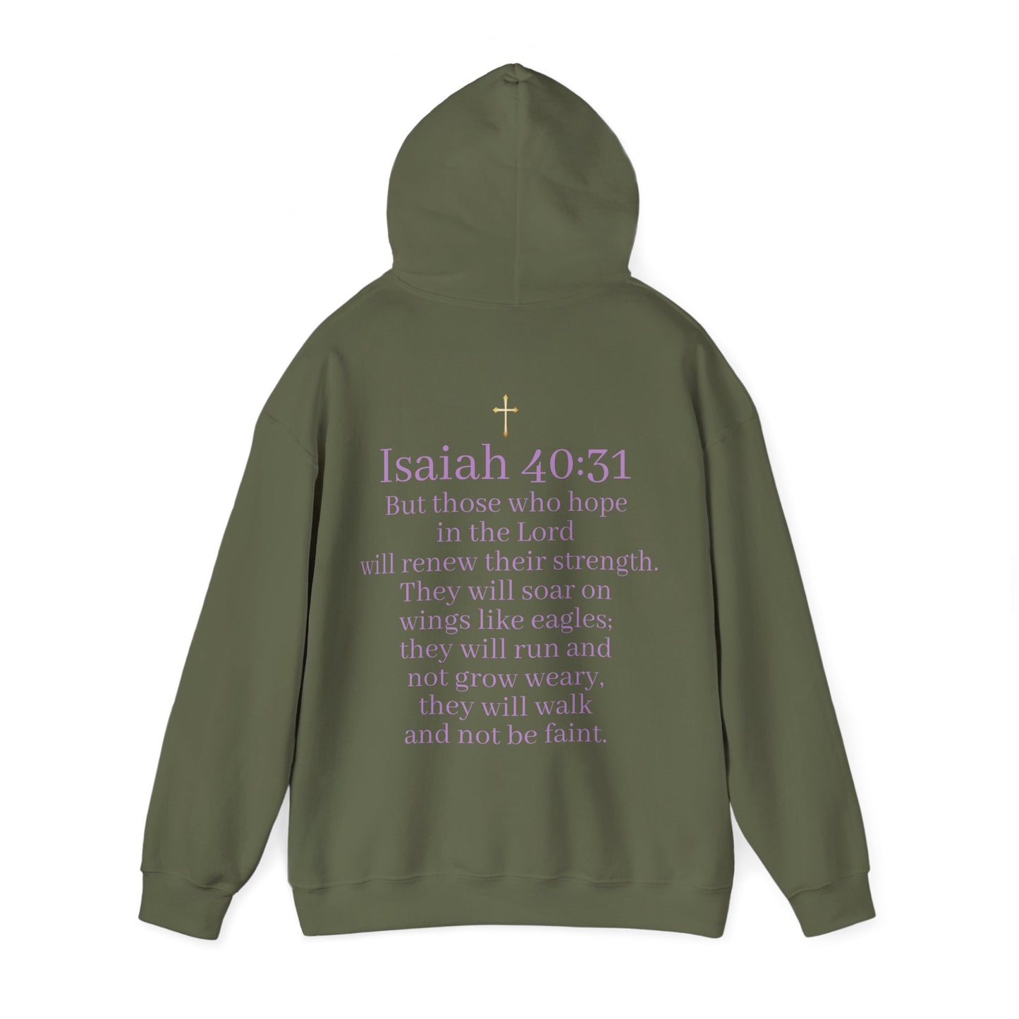 Men’s “Hope” Hoodie – Bold Scripture Pullover | Isaiah 40:31