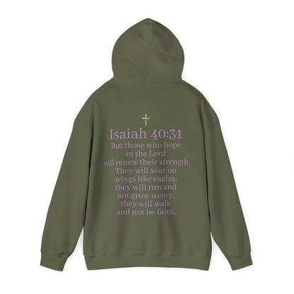 Men’s “Hope” Hoodie – Bold Scripture Pullover | Isaiah 40:31
