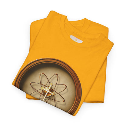 Wisdom in the Atom – Men’s Spiritual T-Shirt (Black Text)