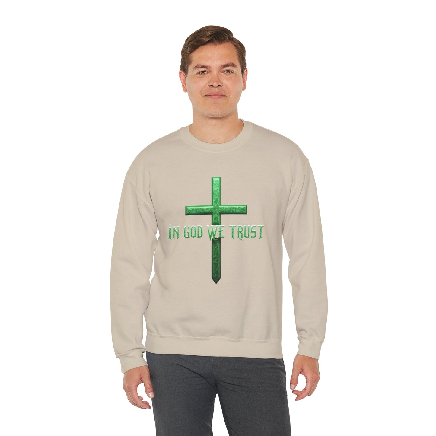 In God We Trust (Matrix) - Men's Christian Sweater