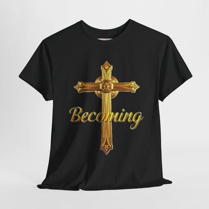 Becoming Men’s Faith Tee – Philippians 1:6 Edition (Light Lettering)