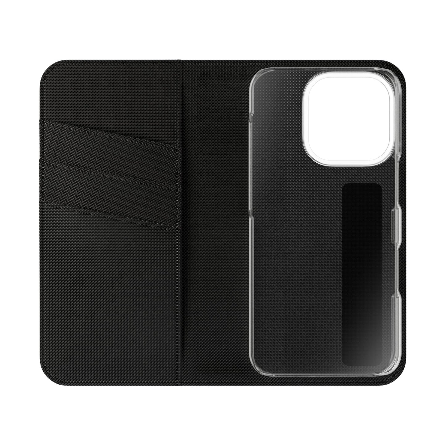 Black with Gold Cross & 1 Corinthians 1:18 - iPhone Flip/Wallet Phone Case