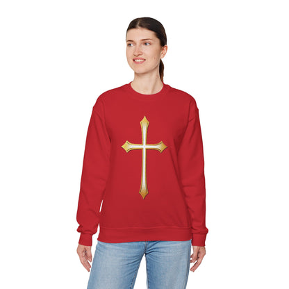 Gold Cross Women’s Christian Sweatshirt