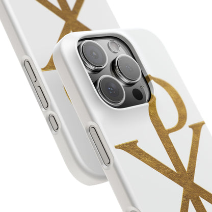 White Chi Rho Snap Case for iPhone – The Way, Truth & Life