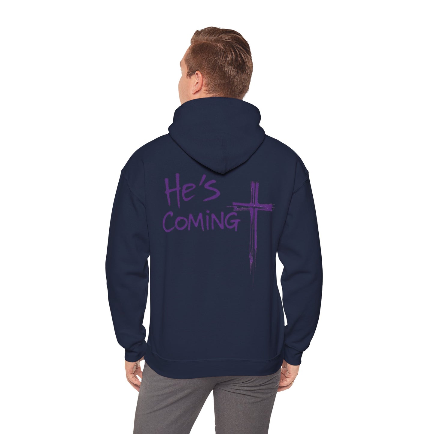 Prepare the Way – "He's Coming" Christian Men's Hoodie