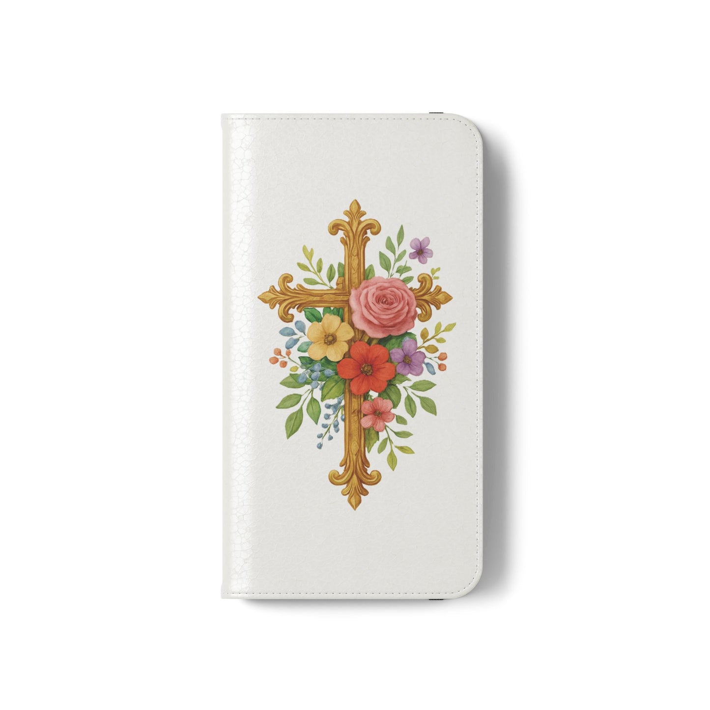 Floral Cross Wallet Case for iPhone – Faith in Bloom