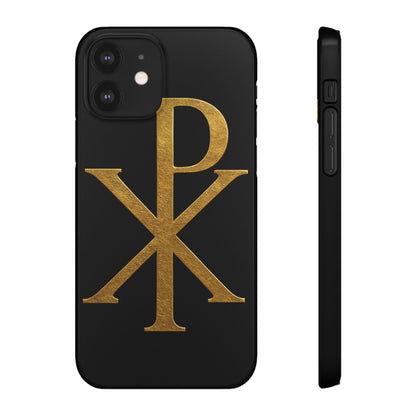 Black Chi Rho Snap Case for iPhone – The Way, Truth & Life
