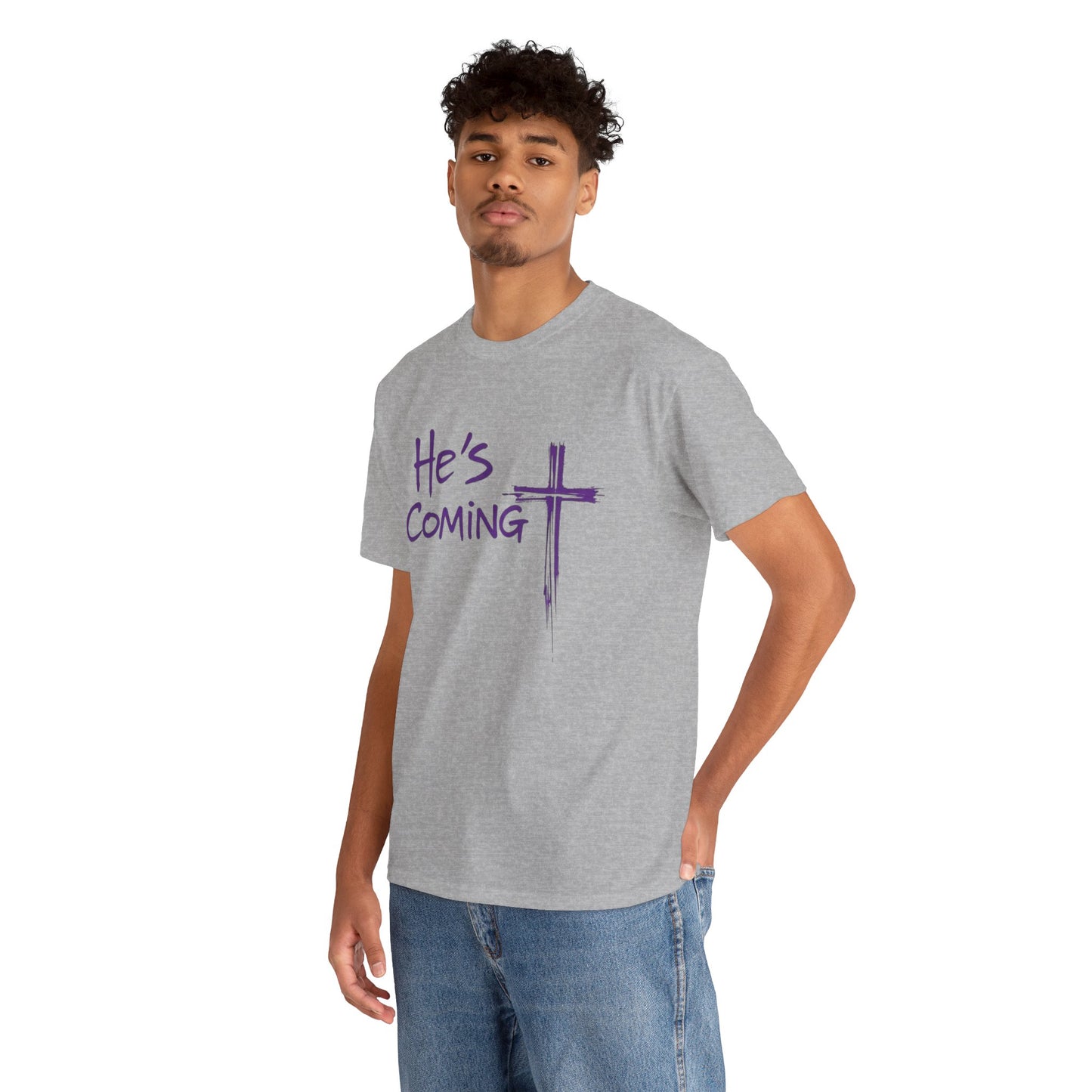 He's Coming – Men’s Christian T-Shirt
