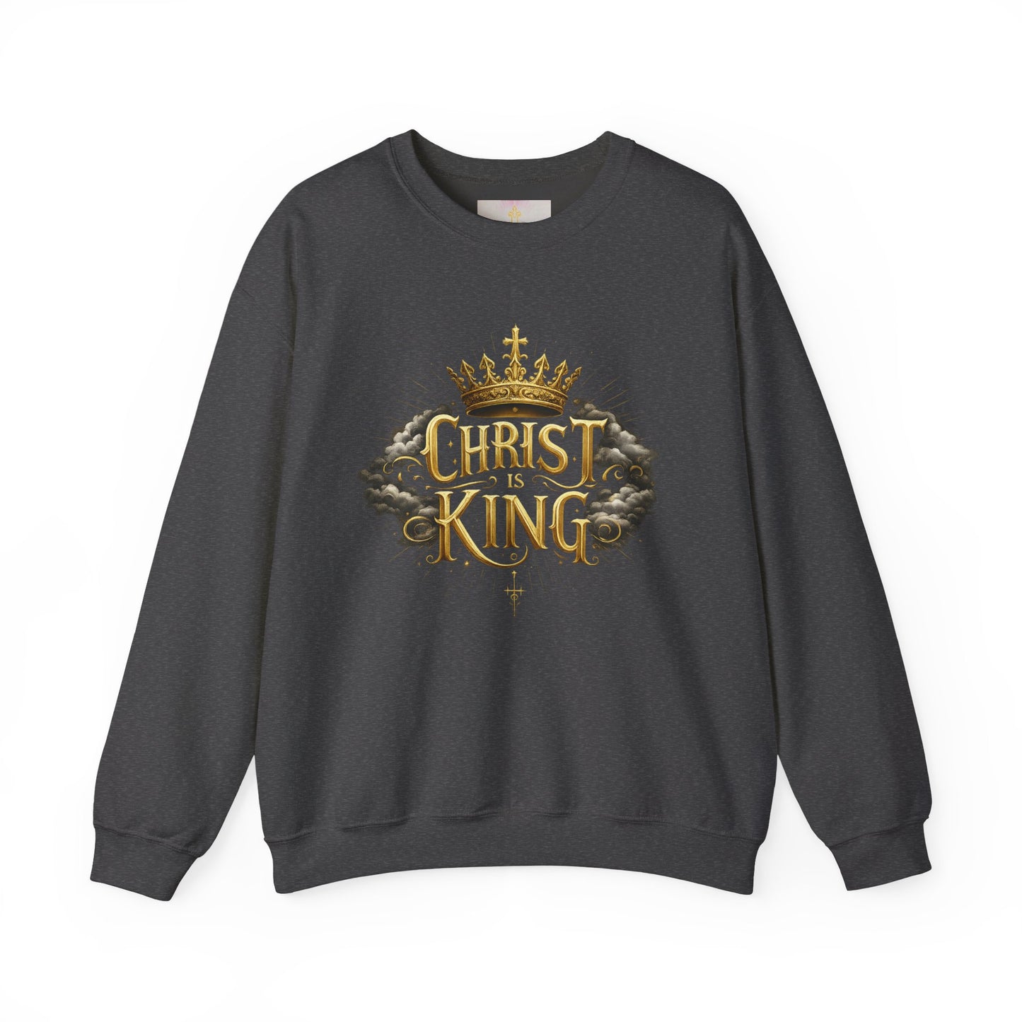 Christ is King (Gold) - Women's Christian Sweatshirt
