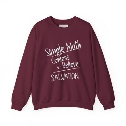 Simple Math Women’s Christian Sweatshirt (White Chalk)