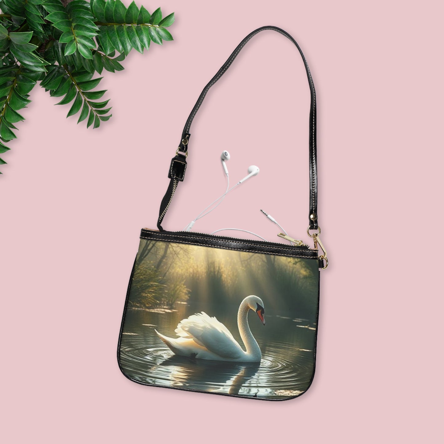 Serenity Swan Shoulder Purse