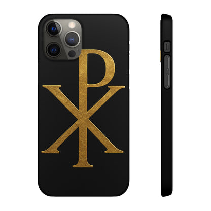 Black Chi Rho Snap Case for iPhone – The Way, Truth & Life