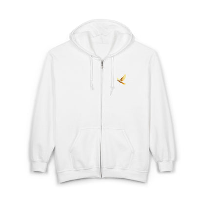 Peaceful Spirit Women's Zip-Up Hoodie with Dove in Flight Design