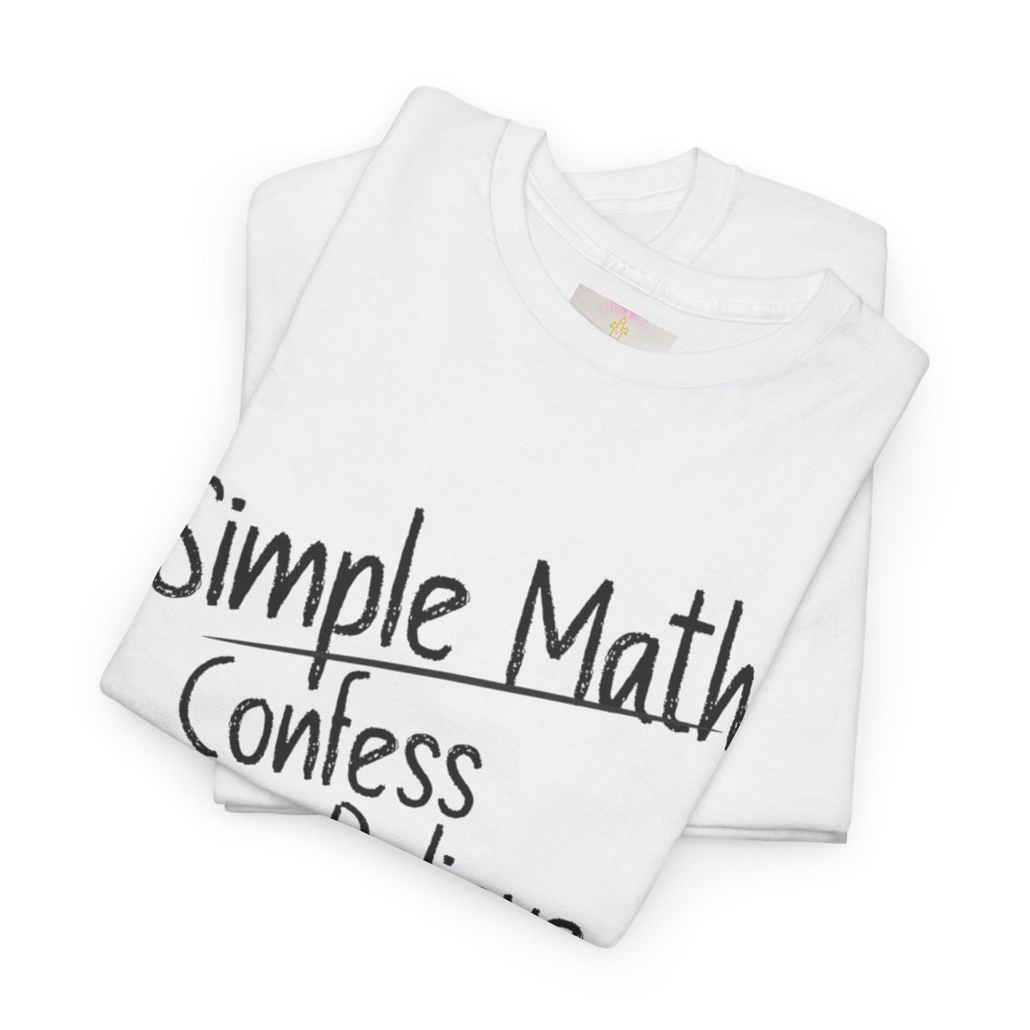 Simple Math of Salvation - Women’s Christian T-Shirt (Black Chalk)
