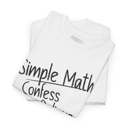 Simple Math of Salvation - Women’s Christian T-Shirt (Black Chalk)