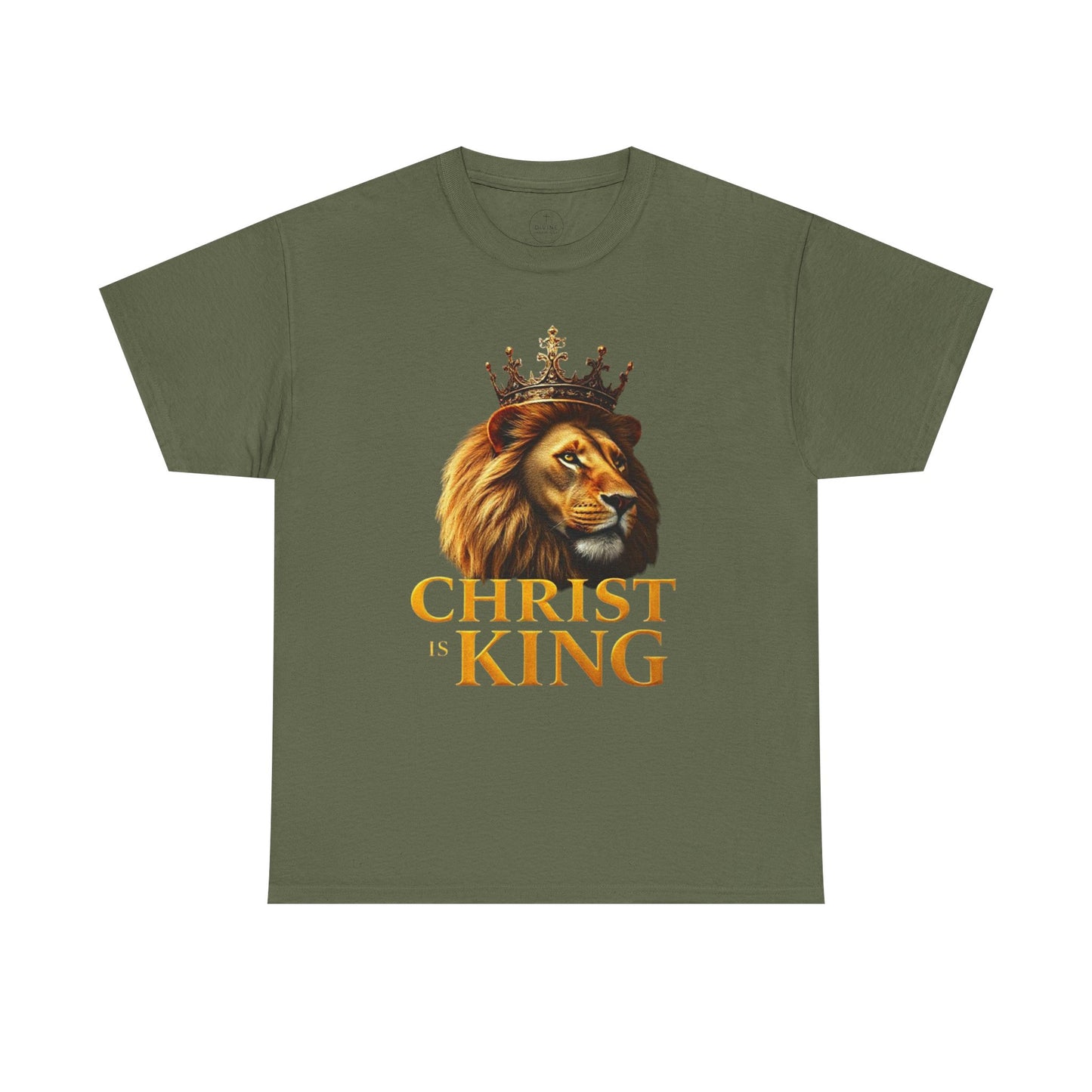 Christ Is King – Lion & Cross Men’s Christian Tee