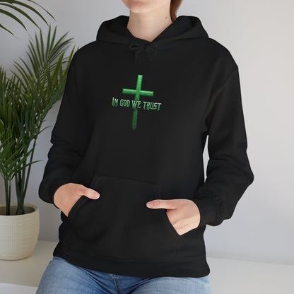 In God We Trust - Women's Christian Hoodie (Green Design)