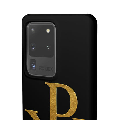 Our Eternal Hope in Christ - Black Chi Rho Snap Case for Samsung