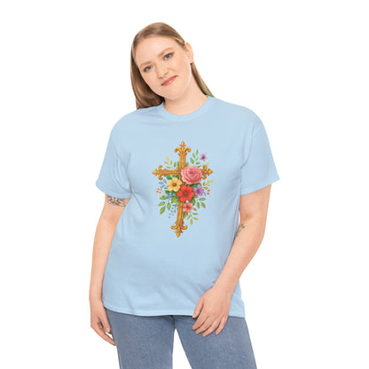 Floral Cross Tee - Women's Christian Apparel