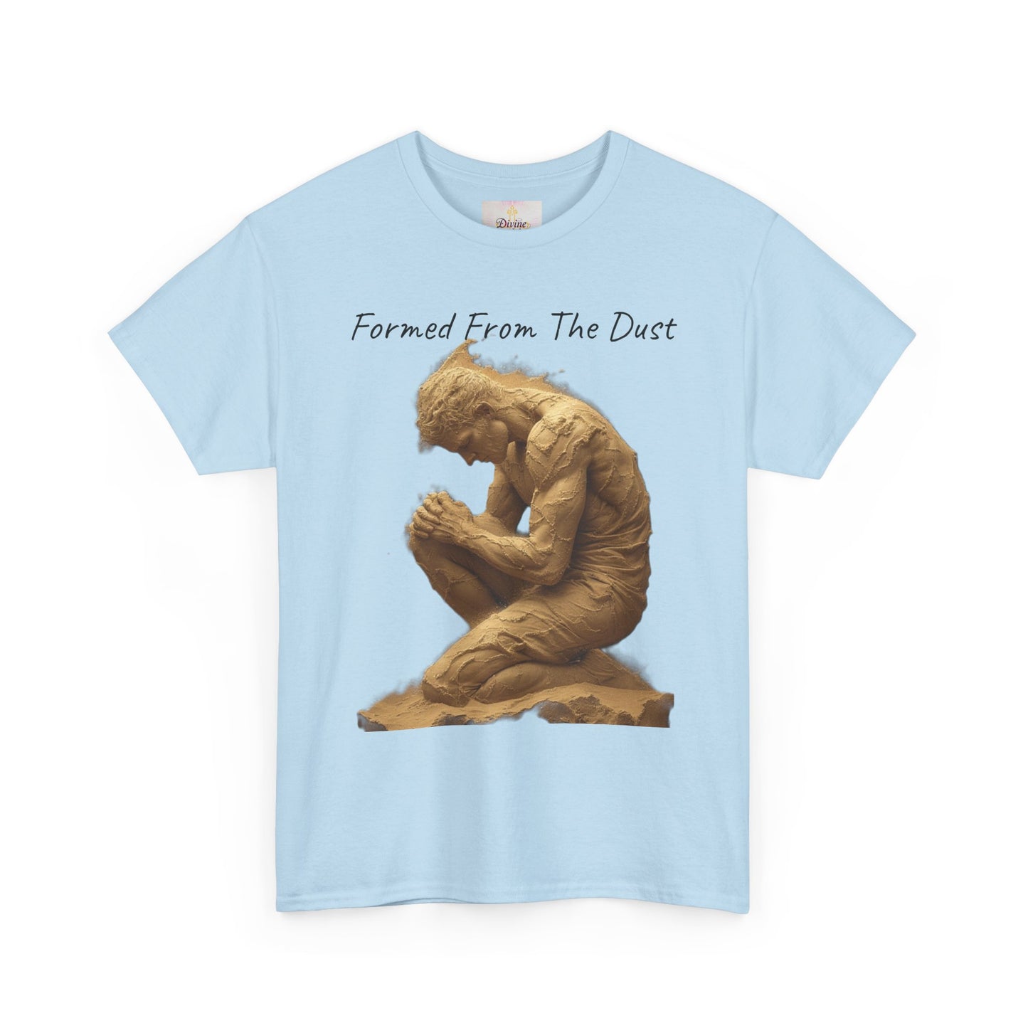 Formed from the Dust | Men’s Christian T-Shirt with Genesis 2:7 (Dark Lettering)