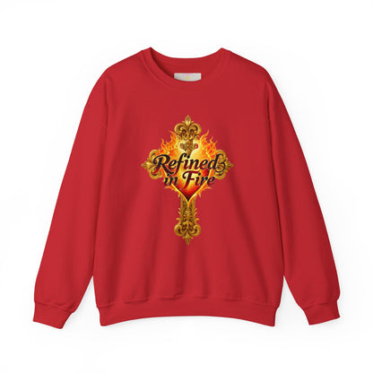 Refined in Fire - Women's Ornate Christian Sweatshirt