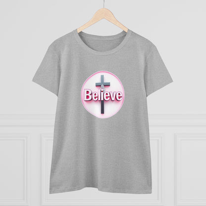 Believe | Women’s Christian T-Shirt with John 11:40