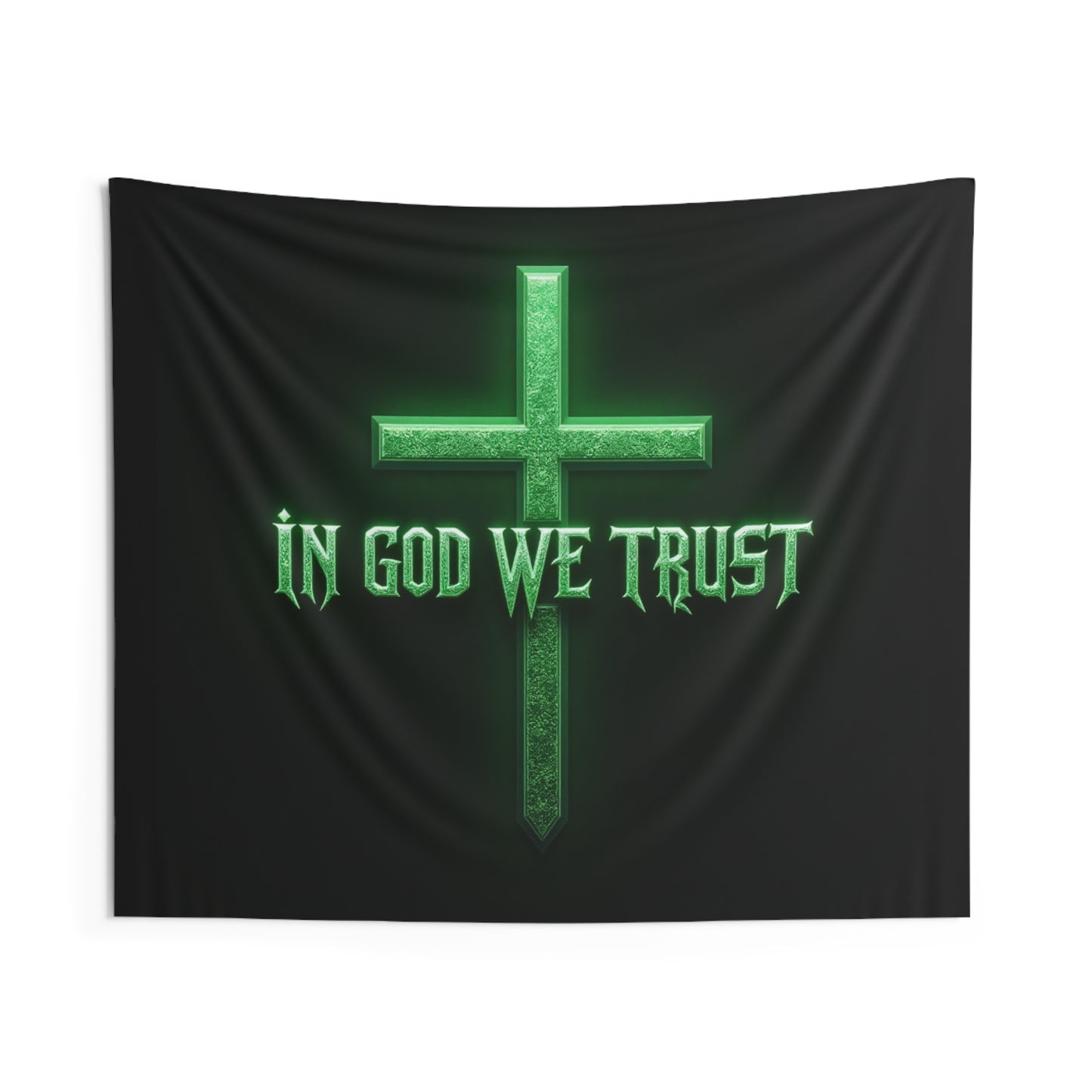 In God We Trust – Bold Faith Wall Tapestry for the Brave
